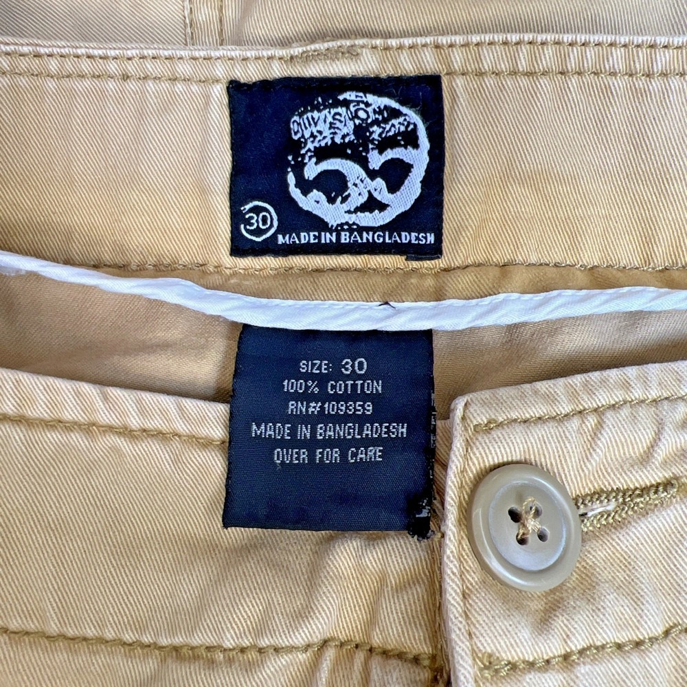 Vtg Y2K Quiksilver Division 55 Cargo Shorts 30 Two Tone Enzyme Wash Surf Skate - Picture 4 of 16